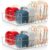 2 PACK Kitchen Cabinet Organizer for Food Contanier Lid, Clear Plastic Lid Holder with Adjustable Dividers for Pantry Organizers and Storage, Lid Storage Organizer for Home Drawer Organization