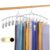 2 Pack Legging Organizer for Closet 360° Swivel, Metal Gym Clothes Organizer w/20 Clips Holds 20 Leggings, Hangers Space Saving, Closet Organizers and Storage, Room Organization Essentials, Grey