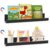 2 Pack Magnetic Book Shelf for Classroom, Strong 8.8lb Magnet Acrylic Whiteboard Shelves, Teacher Supplies Organizer for Kids Books, Posters, Flash Cards, Classroom Accessories Storage (Black)