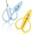 2 Pack Mini Scissors,Tsa Approved Tiny Needlepoint Scissors with Protective Silicone Cover,Compact Portable All Purpose Small Scissors for Travel Crafts Sewing Embroidery Paper Cutting