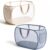 2 Pack Pop-Up Mesh Laundry Basket,2 Colors Pop Up Mesh Hamper,Opening Foldable Laundry Baskets with Durable Handle Plastic Clothes Baskets for Home College Dorm Travel Clothes Organization