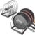 2PACK Pot Lid Organizers Inside Cabinet for Kitchen, Pots and Pans Organizer Under Cabinet with 16 Adjustable Dividers, Countertop Lid Holder, Rust-Resistant, Tool-Free Installation, Easy to Clean