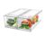 2 Pack Refrigerator Organizer Bins Stackable Fridge Organizer Set with Pull-out Drawer Clear Vegetable Fruit Storage Containers for Kitchen Pantry Organization
