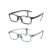 2 Packs Boys Girls Spuare Frame Children Kids Eyewear (Black+Green)