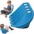 2 Packs Chairs Blue, Portable Floor Seating for Classroom, Flexible Seating for Classroom Elementary, Plastic Wobble Reading Chair with Back rt, Fun Sensory Egg Chair with Handle (Blue 4 PCS)