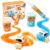 2Packs DIY Slime Track Building Kit – Mold Stretchy Goo into Custom Race Tracks for Rechargeable Toy Car, Creative STEM Sensory Toy for Kids Ages 3+