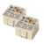 2 Pack Shoe Storage Organizer for Closet, Shoe Box Storage Containers with Clear Cover and Reinforced Handles, Fits up to 16‑32 Pairs, Beige
