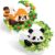 2 Packs Red Panda, Micro Animal With Flower Building Blocks Set, Home Decor