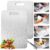 2 Pack Titanium Cutting Board, Pure Titanium Chopping Board for Kitchen, Double Sided Metal Food Prep Board, Non Toxic Rust Resistant Cutting Surface with Hanging Hole for Meat, Vegetables and Fruits