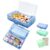 2 Pack Weekly Pill Cases with 9 Compartments for Travel,Pocket,Purse