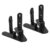 2 Pairs Pegboard Desk Mount Support Bracket No Drill Iron Black
