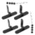 2 Pairs Pegboard Desk Mount Table Side Bracket, No Drill Iron Stand