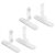 2 Pairs Pegboard Support Feet No Drill Brackets for Shelves, Iron