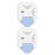 2pcs 1 Paper Corner Rounder Punch for Cardstock, White