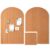 2 Pcs 35″ x 24″ Large Arched Felt Bulletin Board – Stylish Perfectly Cork Board Alternative Tiles with Pins for Office Home Wall Decor – 12 Adhesive Tiles for Display Your Photos(Longan Yellow)