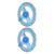 2 Pcs 360 Degree Circles Protractor Clear Protractor Ruler Math Measuring Tools for Drawing