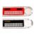2 Pcs 4-in-1 Calculator with Ruler, Black and red