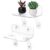 2 Pcs Acrylic Window Plant Shelves, 7.7 in Clear Window Sill Extender with Suction Cups and Support Leg, Floating Shelf for Plants, No Drill, Easy to Install, for Small Pots and Indoor Window Display