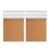 2pcs Adhesive Cork Roll Bulletin Board for Walls, 600x300x2mm