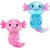 2PCS Axolotl Squishy Stress Relief Toys, Cute Axolotl Squeeze Toys, Soft Stretchy Sensory Fidget Toys for Kids Teens Adults, Party Favors, Classroom Prizes & Novelty Gifts