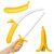 2PCS Banana Props, Retractable Banana Props for Role-Playing Games and Cosplay Events, 3D Printed Banana Themed Gifts for Imaginative Play, Holiday Celebrations and Costume Parties