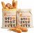 2 Pcs Beeswax Bread Bags for Homemade Bread, Extra Large 17″×13″ Reusable Sourdough Bread Bags for Storage with Buckle Zipper Closure, Keep Bread Fresh Naturally, Freezer Safe