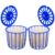 2pcs Blue Plastic Hollow Hanging Bird Cage Nest