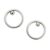 2Pcs Cat Eye Magnet Rings for Nail DIY Manicure Tools