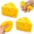 2 Pcs Cheese Squeeze Toy, Yellow Stress Balls Fidget Toys, Stress Relief for Adults, Easter, Party Favors Gift
