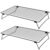 2 Pcs Cooling Racks, Foldable Carbon Steel Cake Racks for Cooling and Baking, with Legs, Square Grid Design for Even Heat Distribution, Versatile Kitchen Tool for Cookies, Cakes, Bread