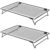 2 Pcs Cooling Racks for Baking, Foldable Cookie Cooling Racks, Stackable Steel Wire Cooling Stands, For Cooling Cookies, Breads, Meats and More, with Corner Clips, Space Saving Kitchen Bakeware