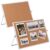 2 Pcs Cork Board for Home Office, Desk Cork Bulletin Board Set with Double Sided Aluminum Hanging Frame, Includes 28 Push Pins, 15.75 x 11.81 in, for Notes Photos Plans and Wall Mounting