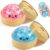 2PCS Crazy Fun Glitter Squishy Toy, Colorful Giant Stretchable Squishies with Box, Cute Squeeze Stress Balls Fidget Sensory Squishy for Holiday