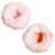 2 PCS Crunchy Squishy Stress Ball Set, Sand Filled Squishy Tools with Bead Filling for Sensory Play, Crunchy Stress Relief Tools for People, Pink and Orange Squishies Crunchy