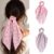 2PCS Flamingo Hair Scarf Scrunchies, Long Bow Ribbon Tail Elastic Hair Ties, Tropical Pattern Fabric Ponytail Holders Hair Scrunchy, Summer Holiday Hair Accessories for Women Daily Hairstyle Decor