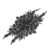 2pcs Floral Rhinestone Applique for Wedding Prom Dresses Elegant Black