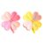 2pcs Four Leaf Clover Cute Bag Clip Set,Decorative Magnetic Fridge Magnets, 2 Sets of 8 Fun Food Sealing Clips (Green & Pink) (Pink & Yellow)