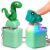 2 Pcs Frog Croaking Fidget Toy Lizard Sound Keyboard Keychain Clicker Fun Portable Animal Button Anxiety Relief Toy with Colorful Lights for Adult Stress Relief Travel Sensory Stocking Stuffers