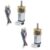 2PCS GA12 for n20 Encoder DC Motor 6V High Torque Metal Gearwheel for RC Car Robot Kit DIY Science Projects for arduino(150RPM)