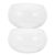 2pcs Glass Fish Bowl 20cm Round Desktop Planter for Plants and Fish