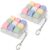 2 Pcs Keyboard Fidget Toy, Loud Clicker Keyboard Keychain, 9 Keys Keyboard Fidget for Adult to Relife Stress Pass Time