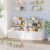 2 Pcs Kids Bookshelf and Toy Storage, Toy Storage Organizer, White