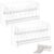 2 Pcs Label Roll Holders, Clear Acrylic Tape Dispensers with Removable Divider Disks, Adjustable Desktop Sticker Roll Holders for Office and Home, Clear Holder for Labels and Stickers
