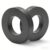 2 Pcs Large Ferrite Ring Magnets, OD2.35×ID1.25×10mm Ceramic Donut Magnet
