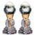 2 Pcs LED Lotus Flower Lights, Crystal LED Light Bulbs for Buddhist Altar and Home Shrine, USB Powered Color Changing Flower Diamond Design, for Meditation Room and Temple Decor