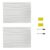 2 Pcs Lined Writing Board Set with Strong Attachment Force, 9.1 x 11.8 in, 23 x 30 cm, Double Sided Dry Erase Sheet with Eraser, Classroom Whiteboard Accessories, Homeschool Supplies