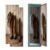 2 Pcs Locker Magnetic Wallpaper Wild West Retro Cowboy hat Pair Old Leather Boots Wooden 12″ x 36″ Wall Magnetic Sticker Removable Locker Accessories Decor Easy Assembly for Classroom School