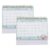 2pcs Monthly Desktop Standing Calendar Paper Office Planner White