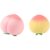 2 Pcs Peach-Shaped Slow Rising Stress Soothing Items, Realistic Pink and Yellow Squeezable Balls, Soft Flexible Fidget Decompression Sensory Tool for Adults, Handheld for Focus and Tension Relief