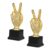 2pcs Plastic Mini Trophy Golden Cup Award for Student Presentation